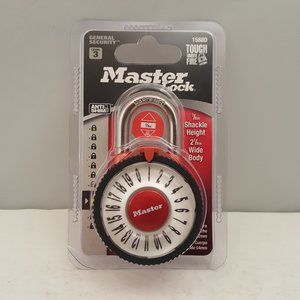 Master Lock Wide Magnification Combination Dial Padlock RED Level 3